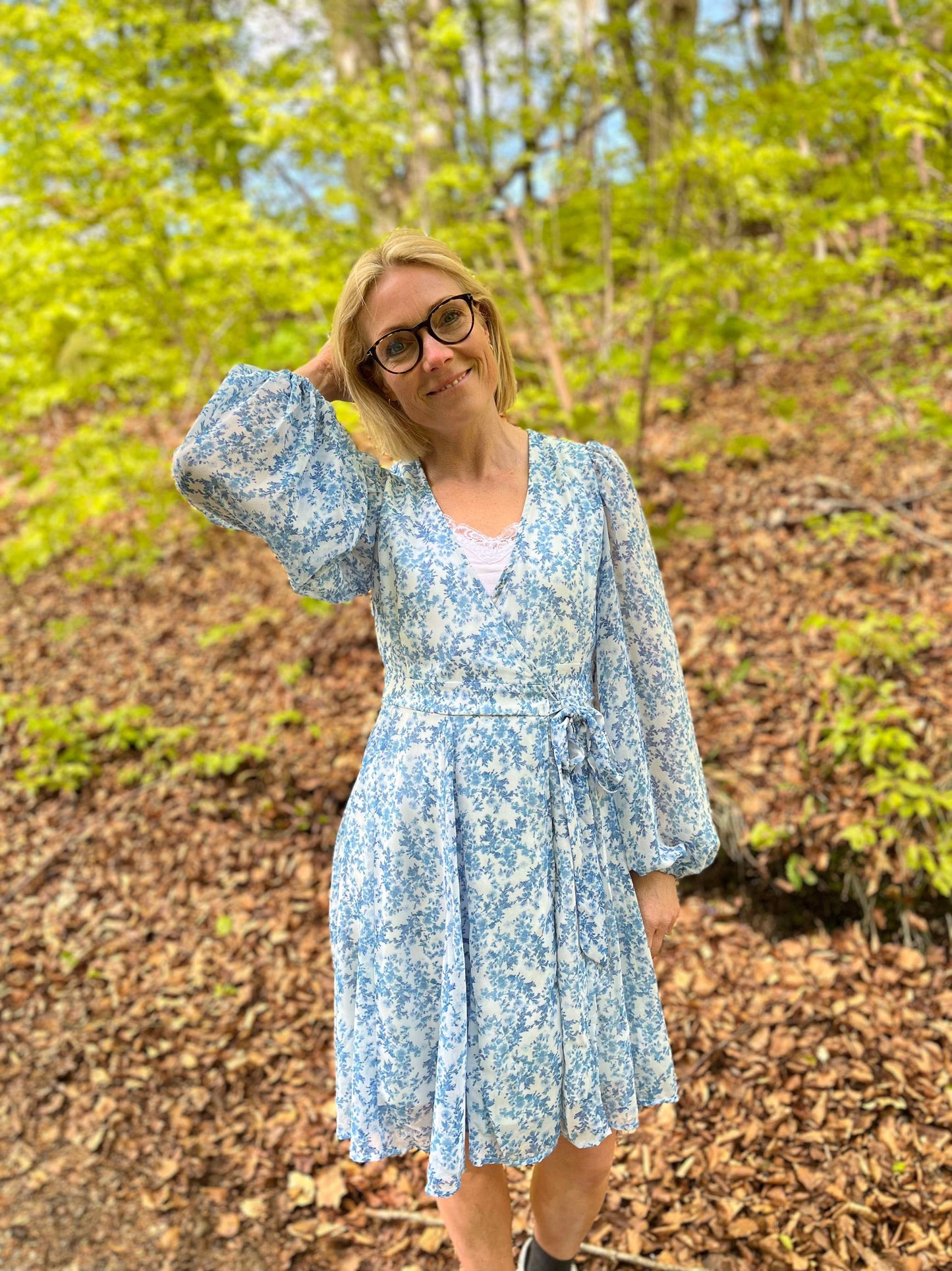 AWAUDORA Short Dress - Skyway