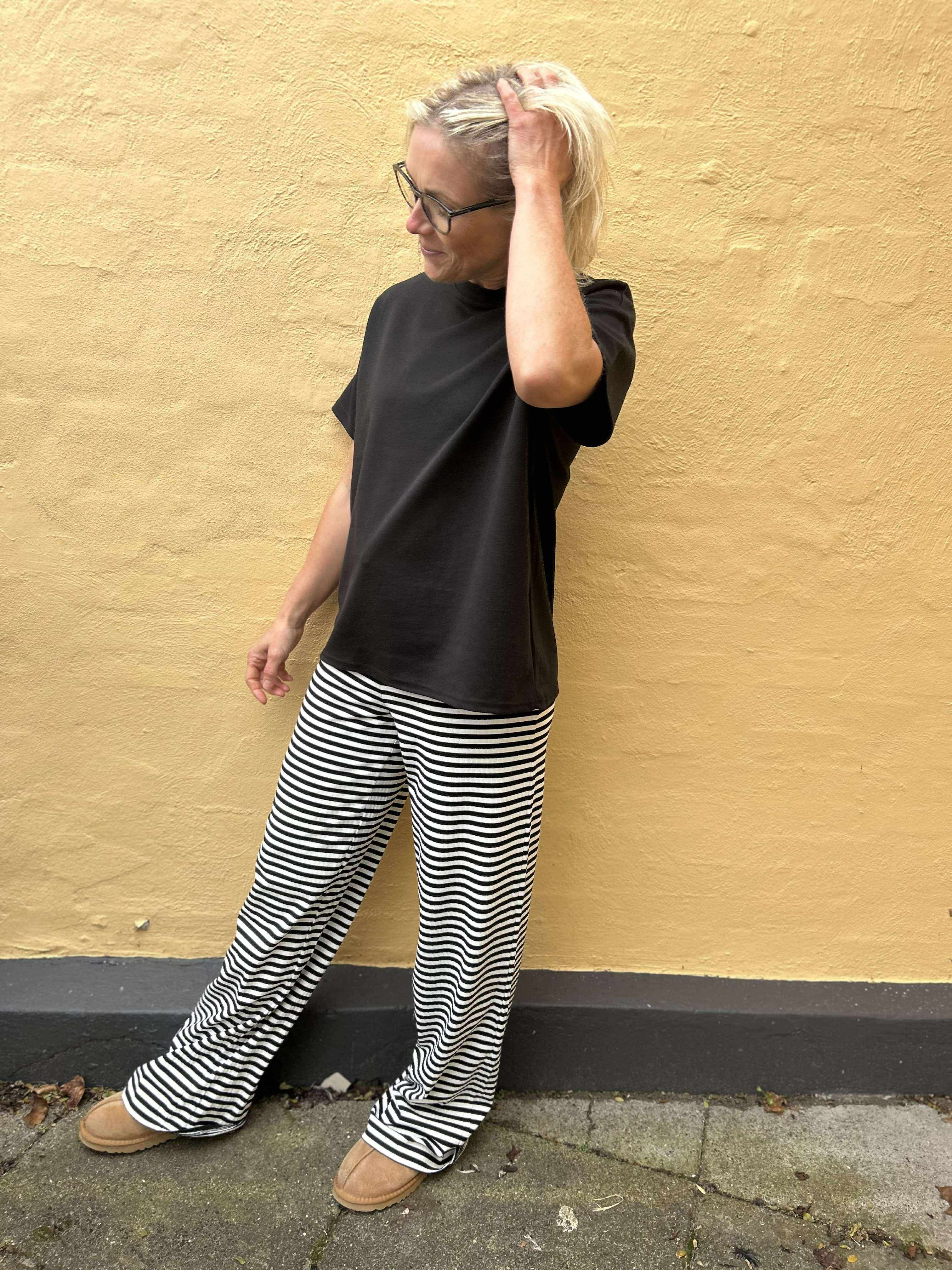 PCLAYA Trousers - Black/Strib