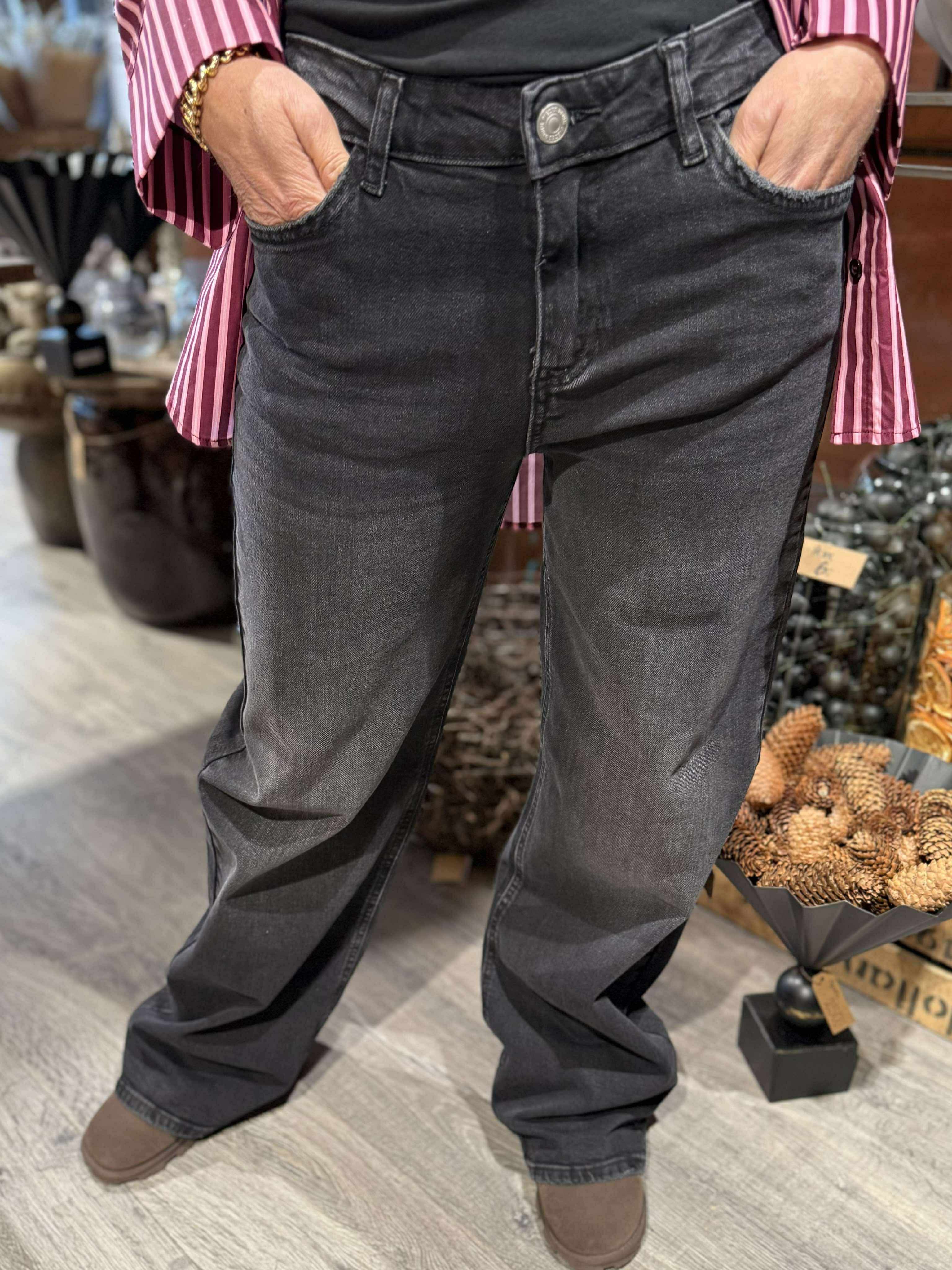 PCSILKE Jeans - Black Denim