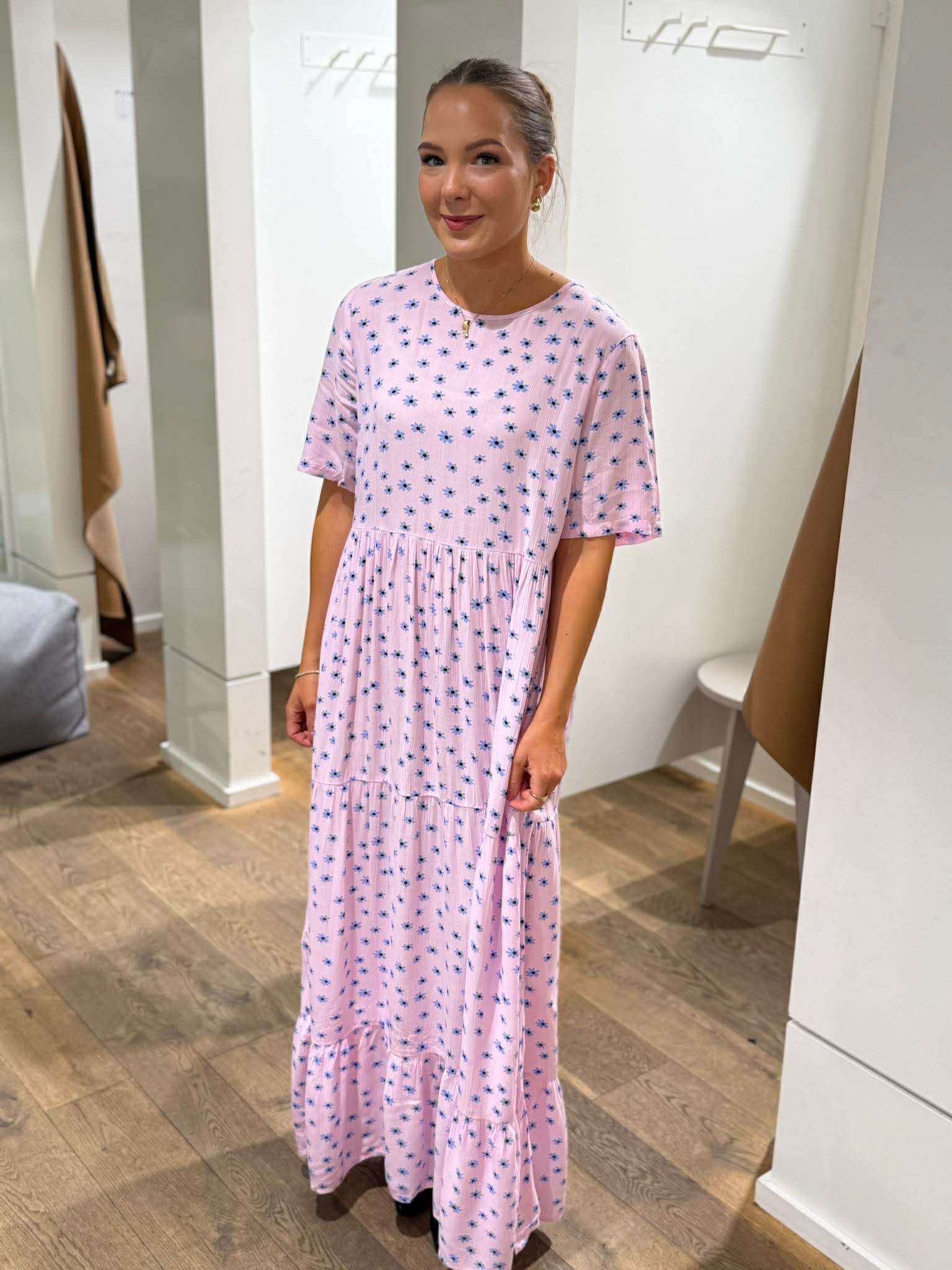 PCEVIE Long Dress - Roseate Spoonbill