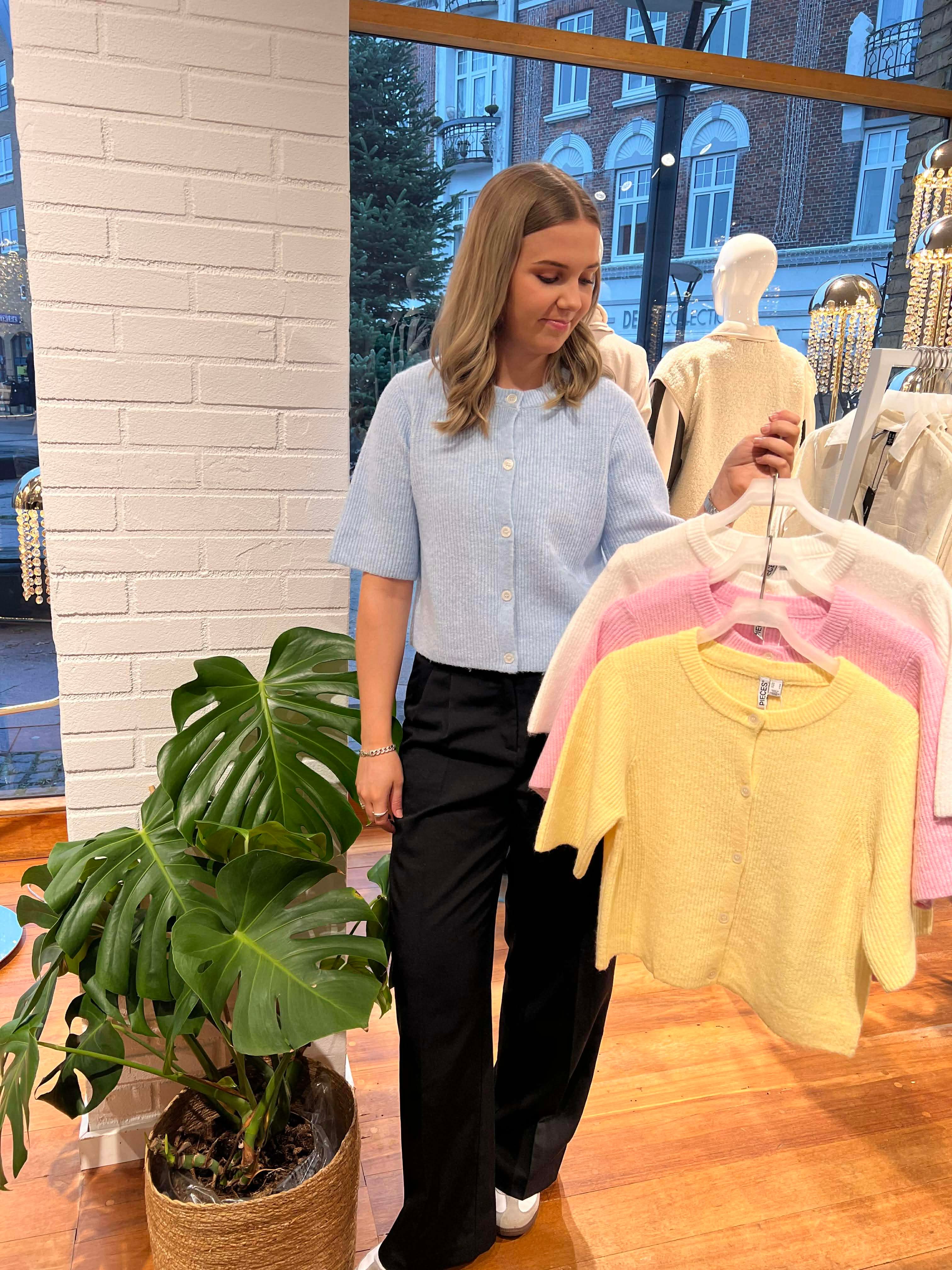 PCSILLY Knit Cardigan - Cashmere Blue