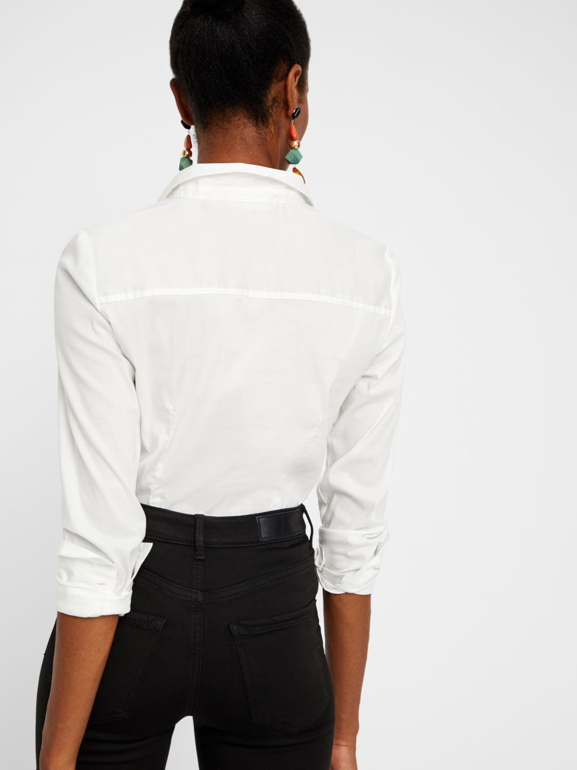 VMSOPHIA Lux Stay Black Pants - Black (høj talje)